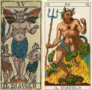 Diavolo senza volto sull'addome Diavolo senza volto sull'addome